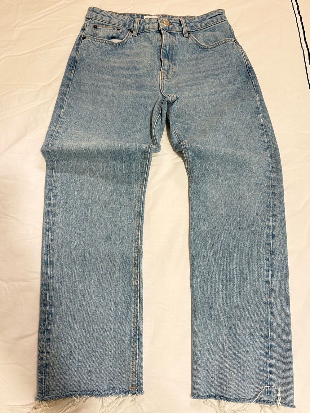 Topshop Light Wash women’s Straight Jeans size w28